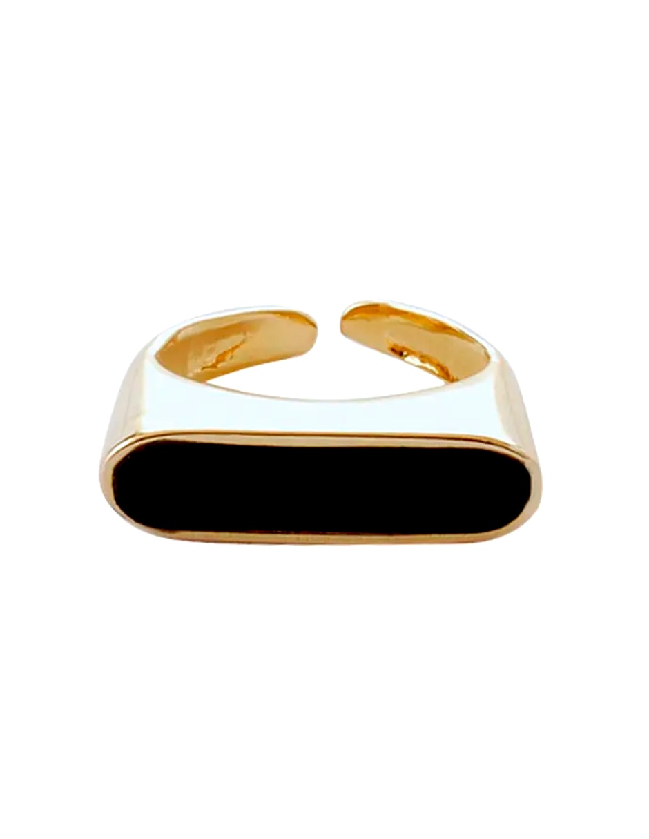 Anillo 18 k zirconia brillante