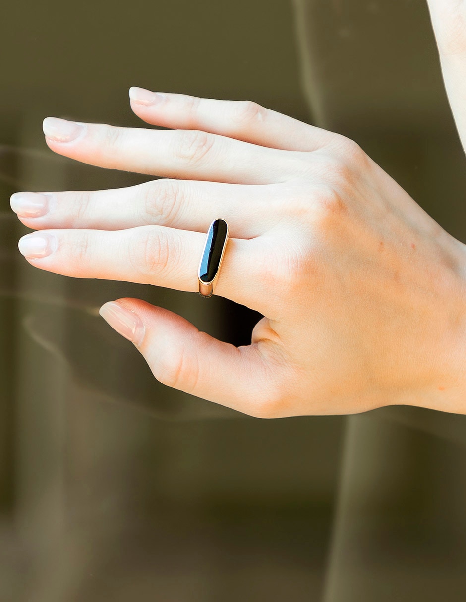 Anillo 18 k zirconia brillante 4