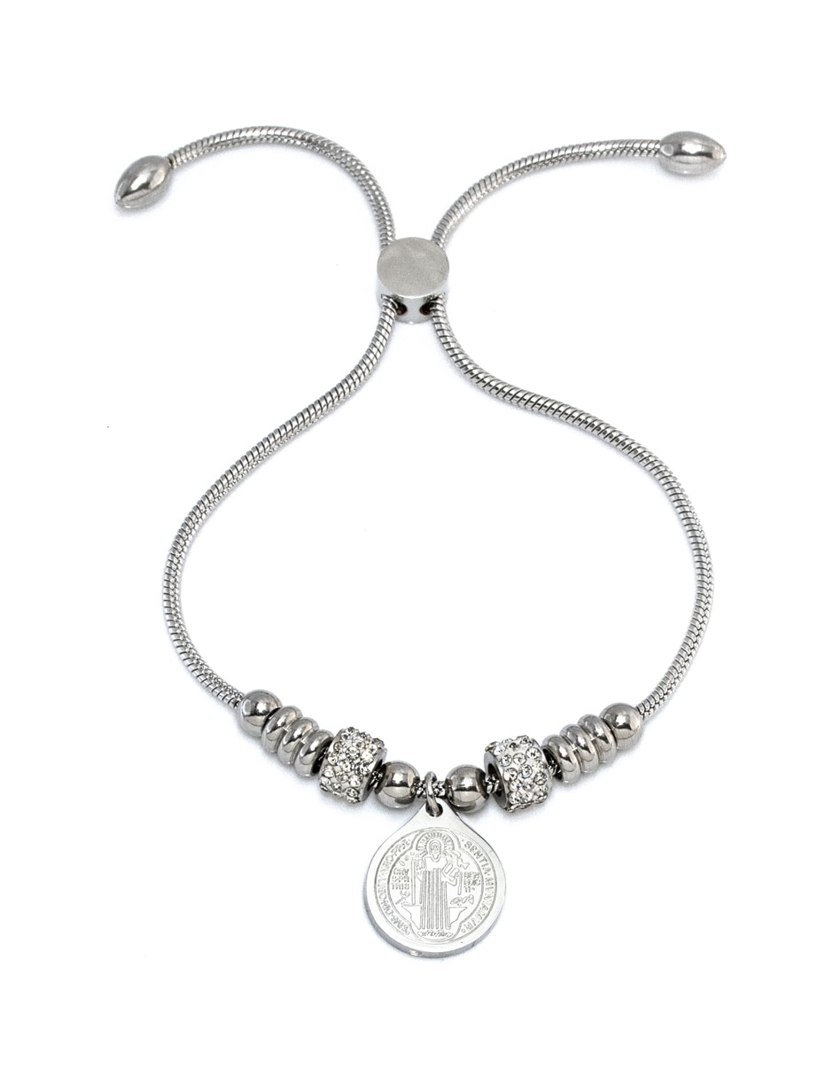 Pulsera con cristal acabado pulido