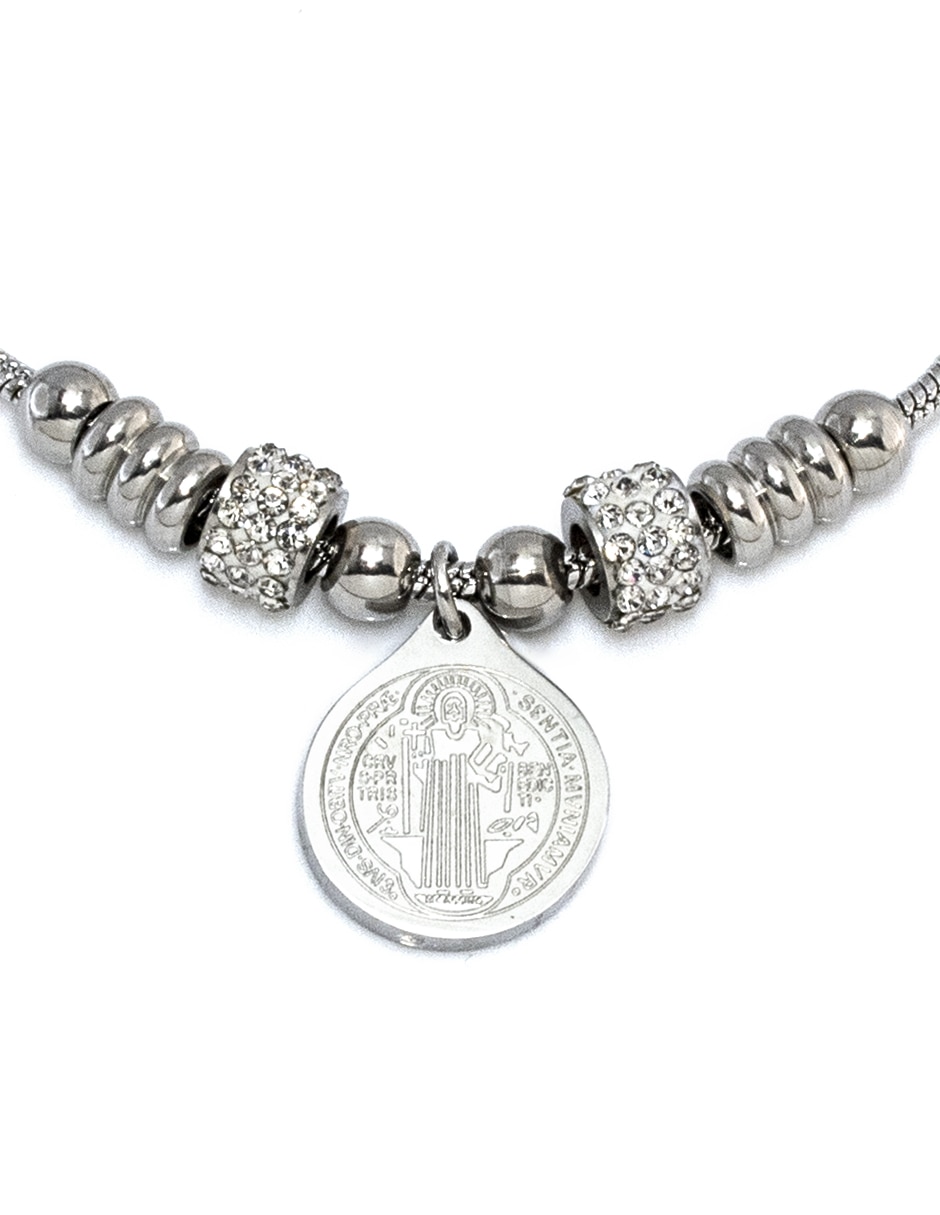 Pulsera con cristal acabado pulido 2