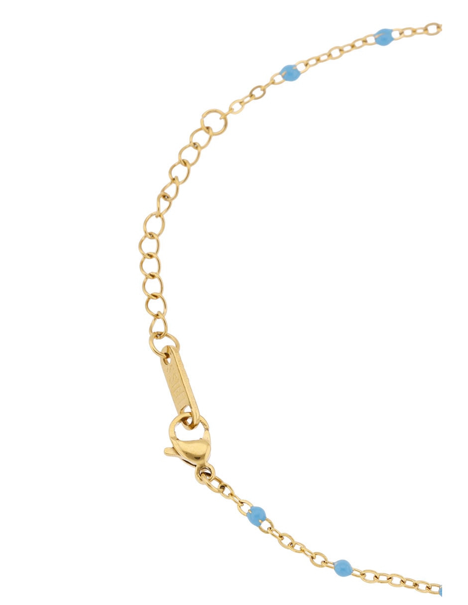 Pulsera con turquesa acabado pulido 2