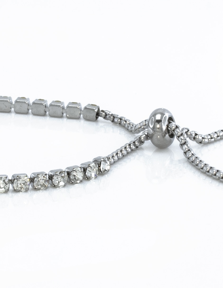 Pulsera con cristal acabado pulido 2