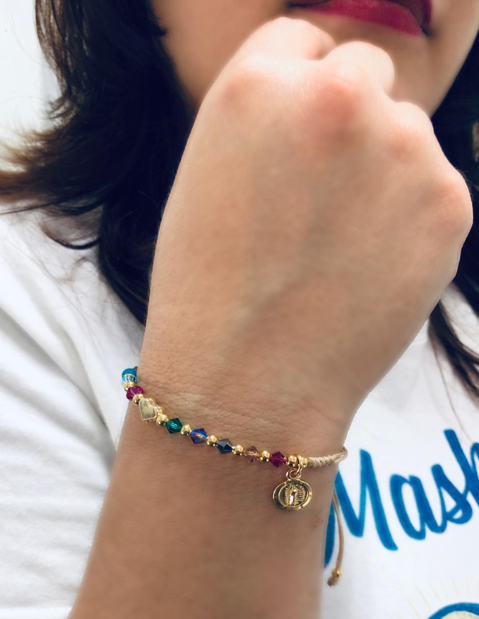Pulsera acabado baño de oro 14 K 4