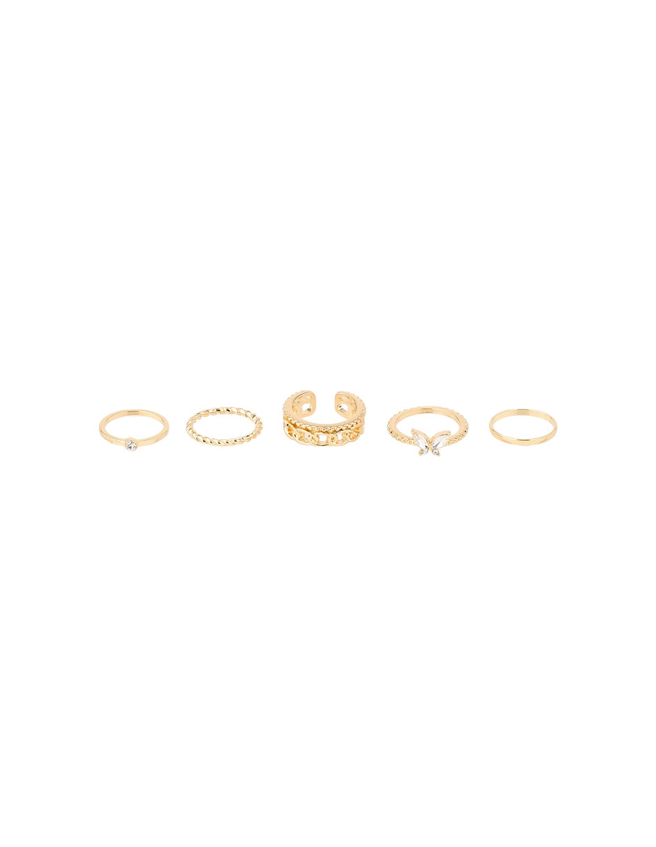 Set anillo brillante
