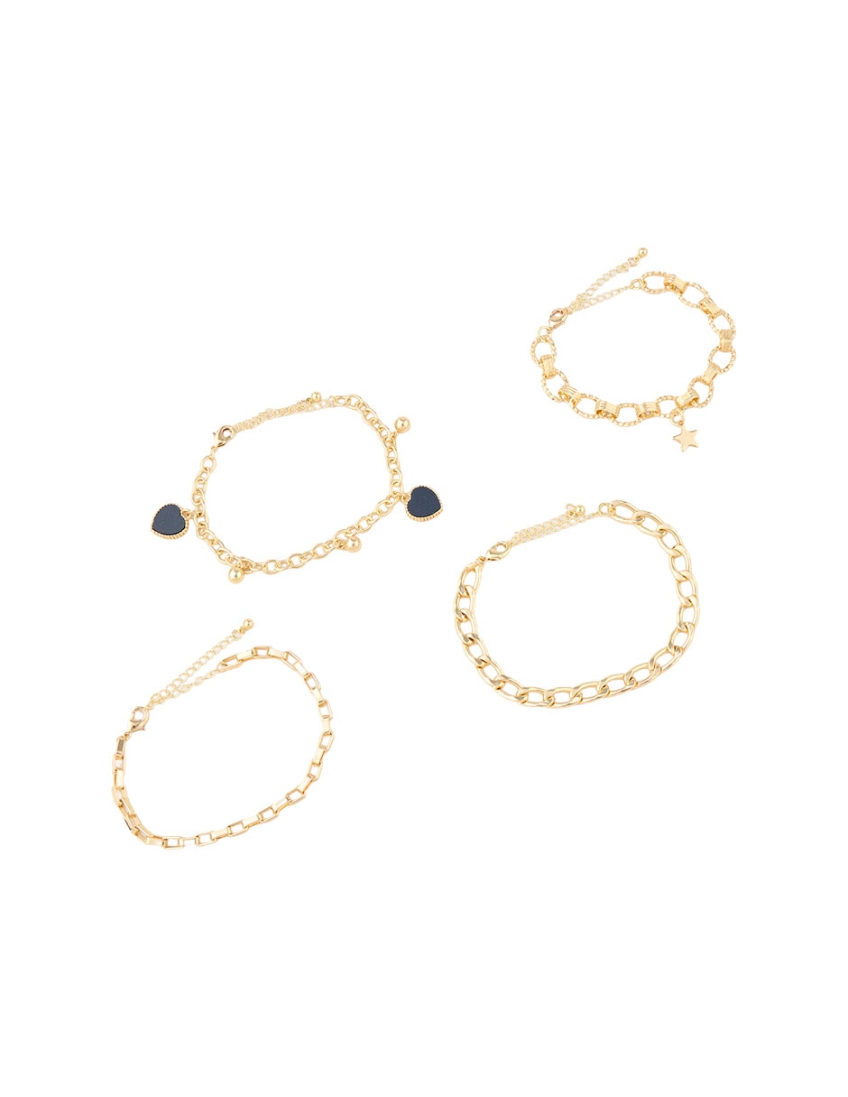 Set pulsera con acabado brillante