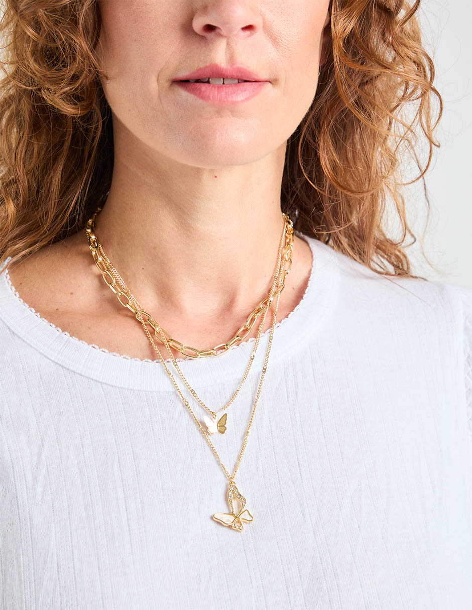 Set collar de mariposa Weekend