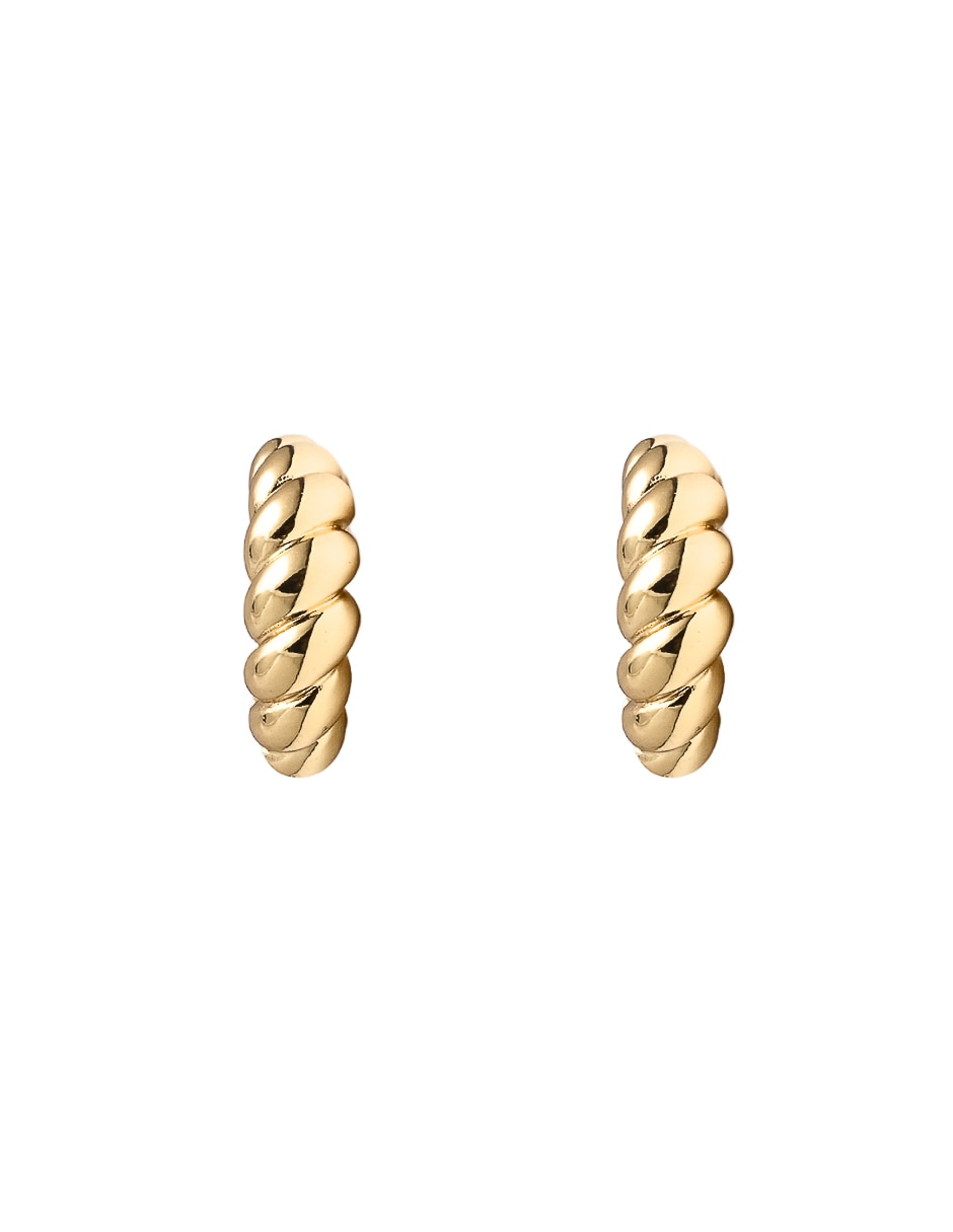 Arracadas con acabado chapa de oro 18 K 3