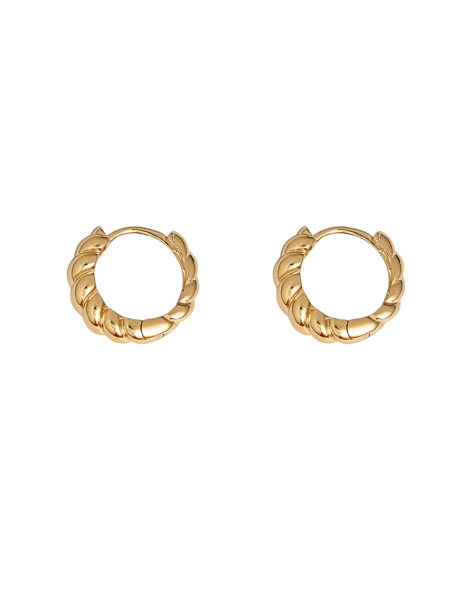 Arracadas con acabado chapa de oro 18 K