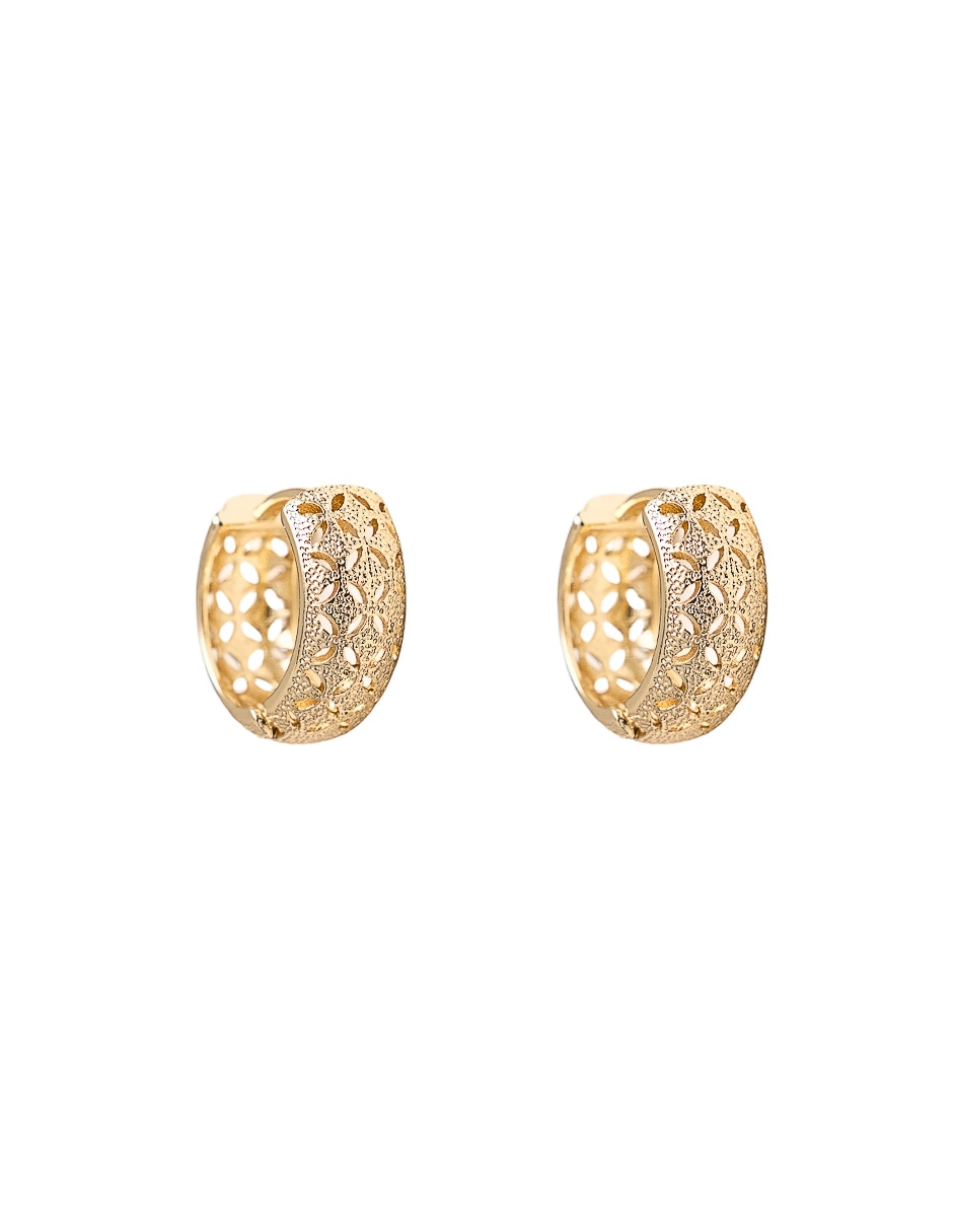 Arracadas con acabado chapa de oro 18 K 2