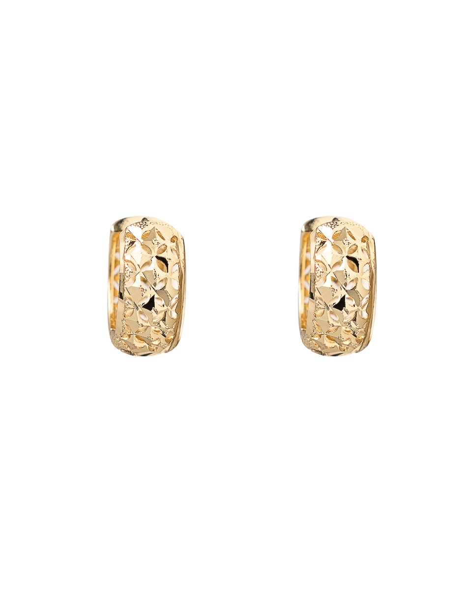Arracadas con acabado chapa de oro 18 K 3