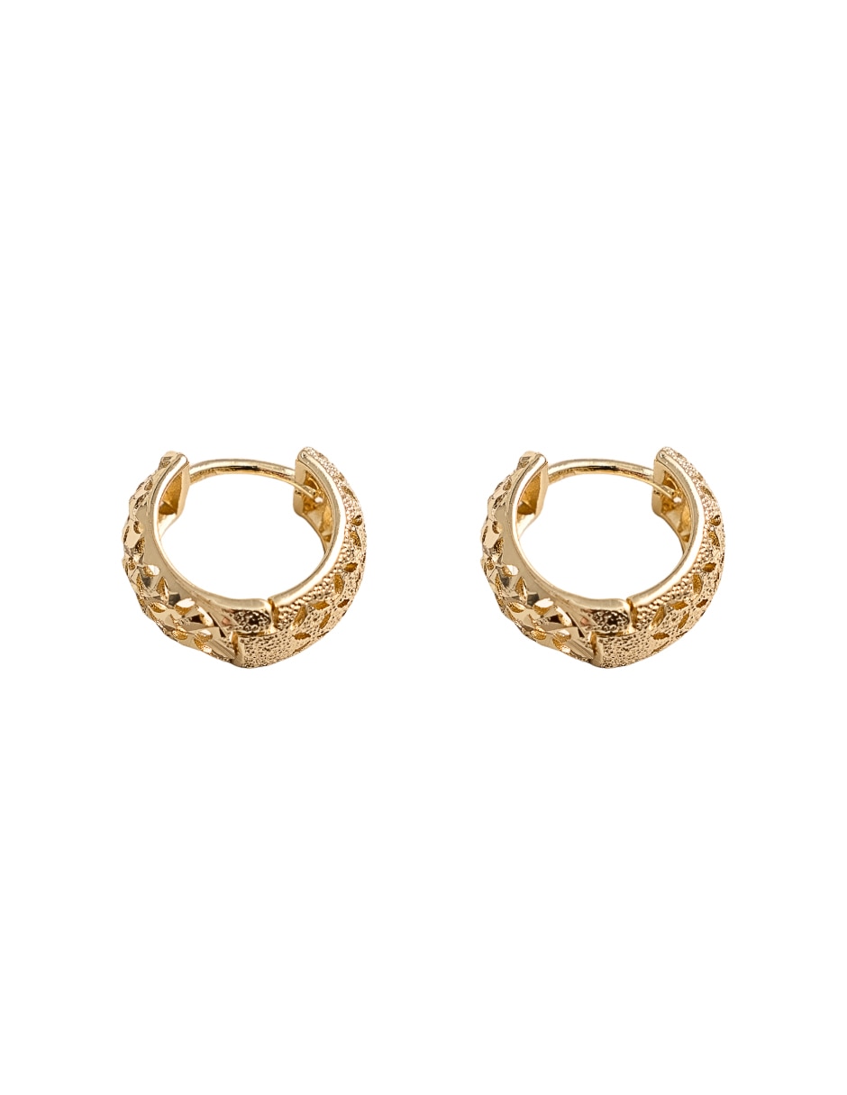 Arracadas con acabado chapa de oro 18 K Arracadas con acabado chapa de oro 18 K