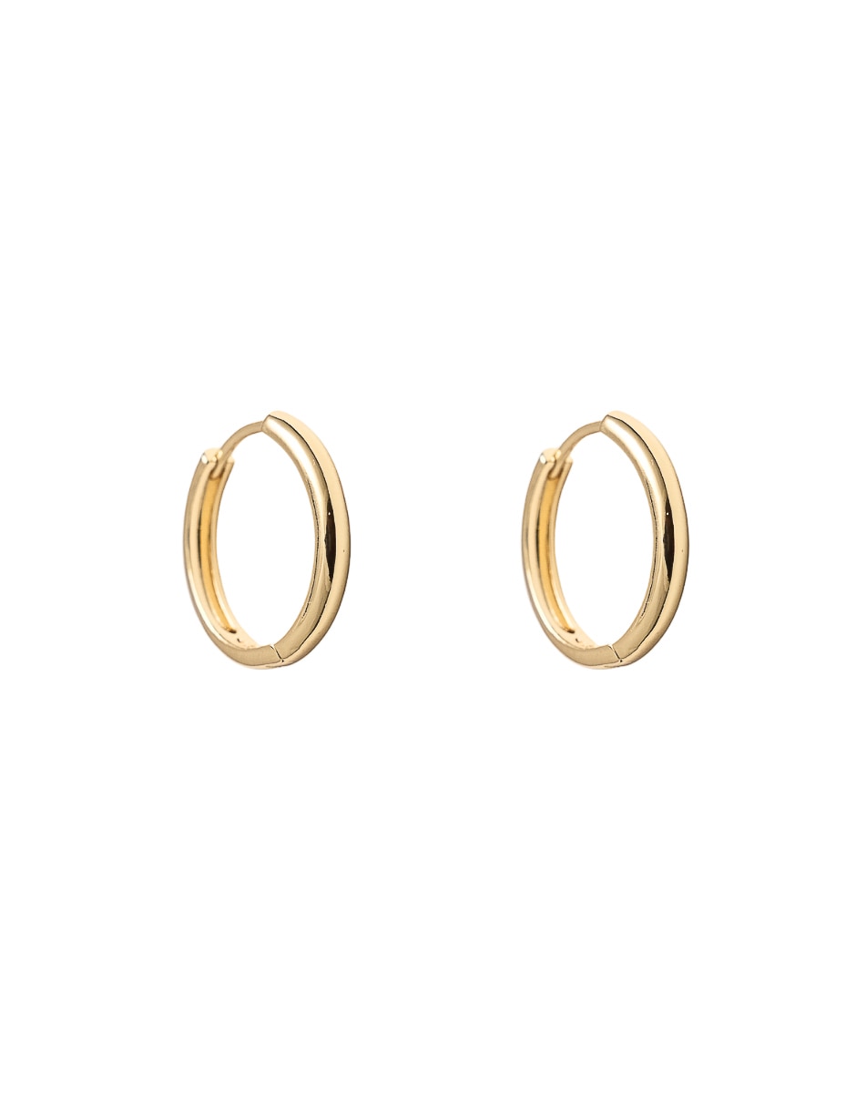 Arracadas con acabado chapa de oro 18 K 2
