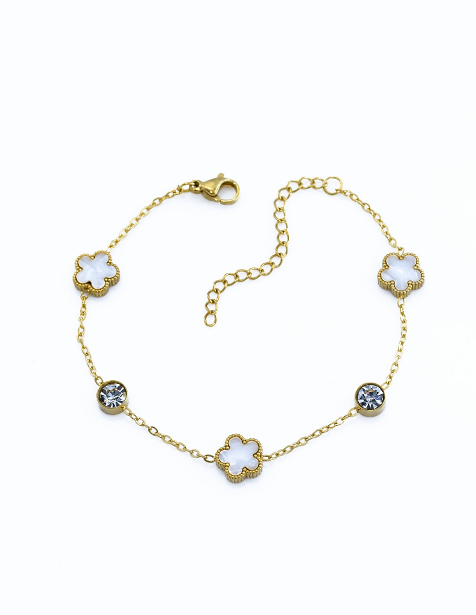 Pulsera con cristal acabado pulido Pulsera con cristal acabado pulido