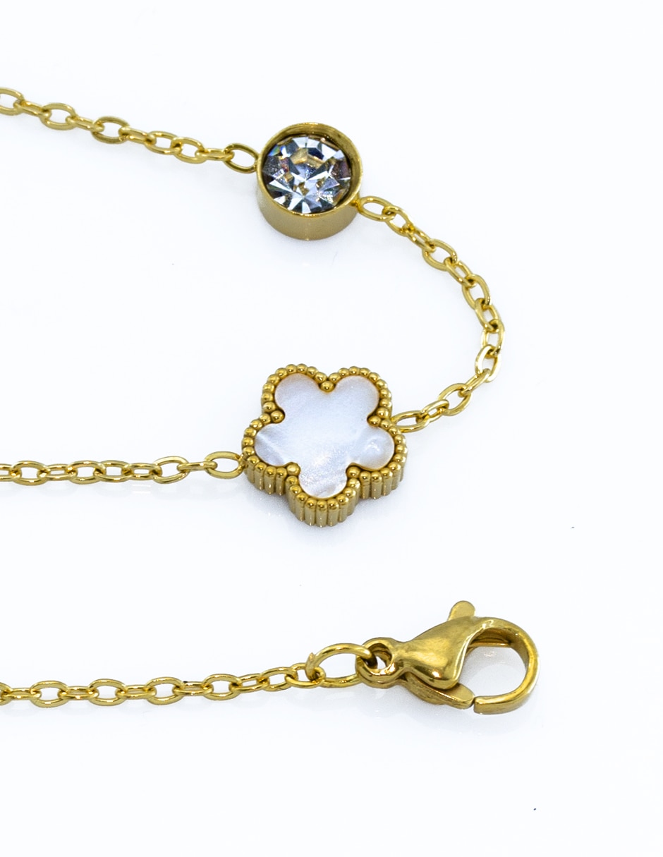 Pulsera con cristal acabado pulido 2