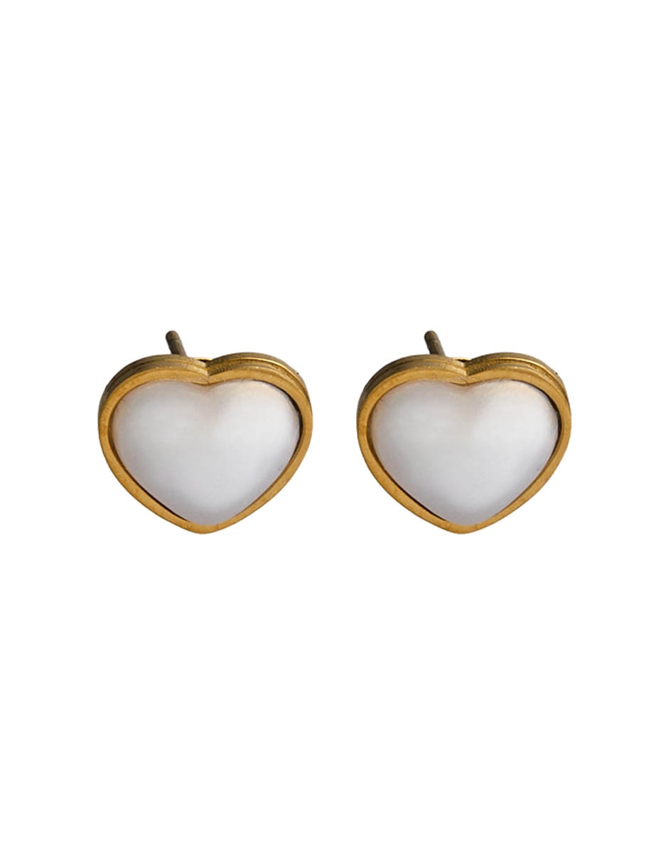 Aretes y collar de corazón 3