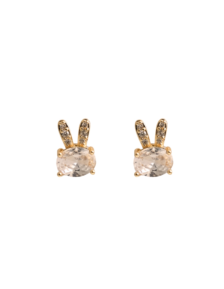 Aretes y collar de 18 k zirconia 3