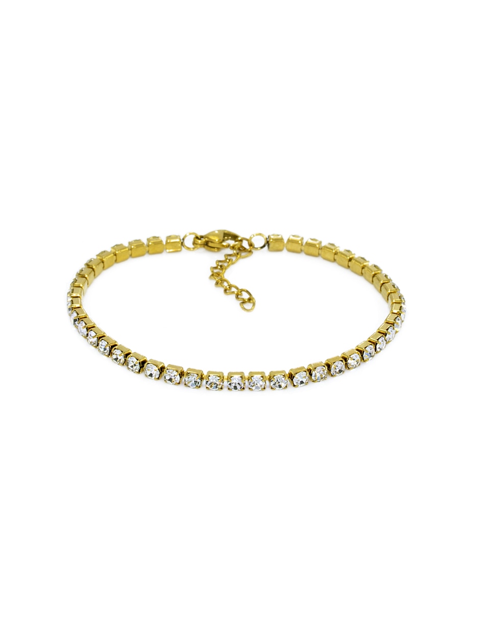 Pulsera con cristal Clasico acabado pulido Pulsera con cristal Clasico acabado pulido