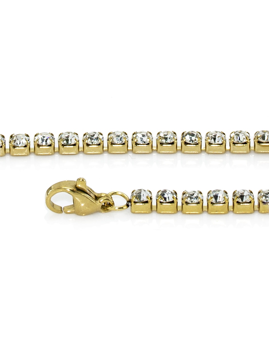 Pulsera con cristal Clasico acabado pulido 2