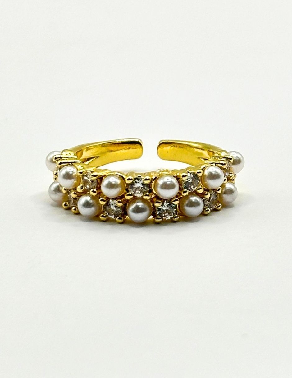 Anillo redondo 14 k baño de oro Anillo redondo 14 k baño de oro