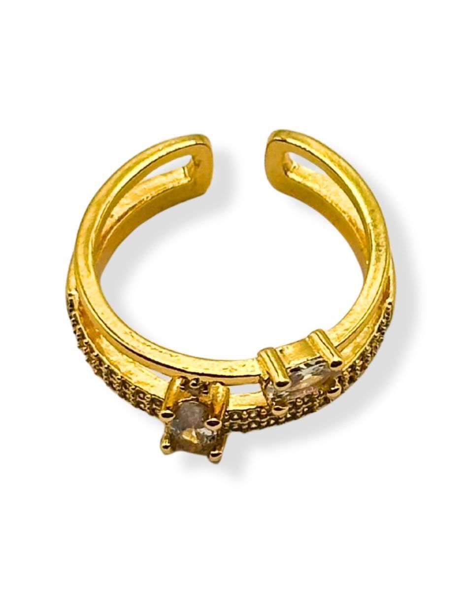 Anillo 14 k baño de oro 2