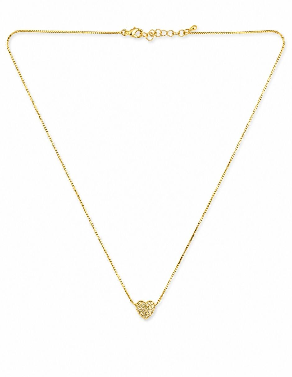 Collar de corazón 14 K