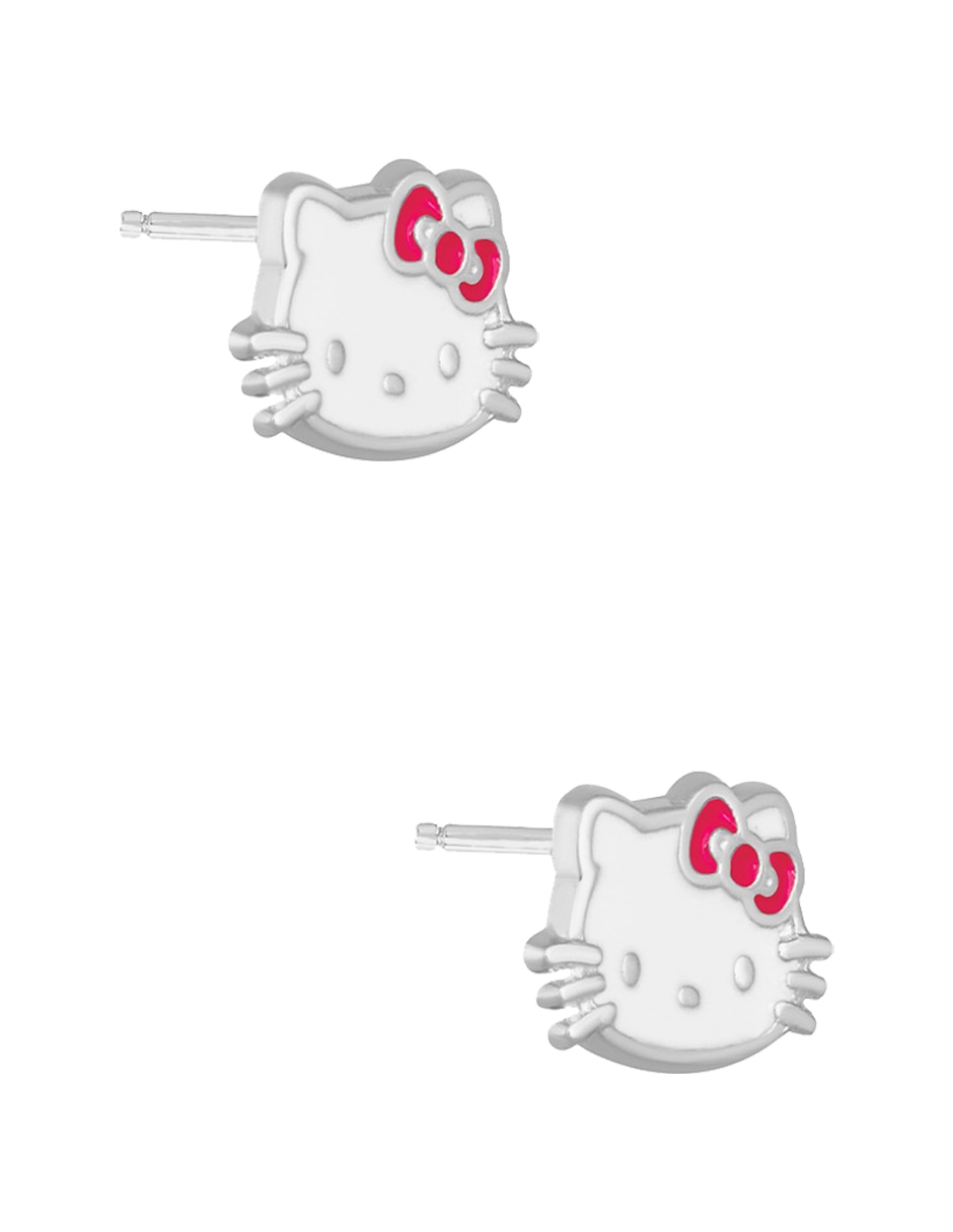 Broqueles de gato de plata P 925 con acabado esmaltado 2