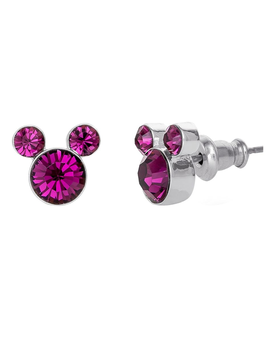 Aretes Minnie Mouse con acabado brillante 3