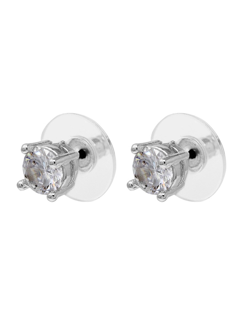 Arete corto special earrings con acabado pulido circonita 3