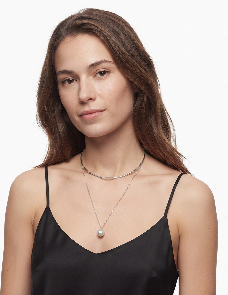 Collar parisian pearl de acero 3