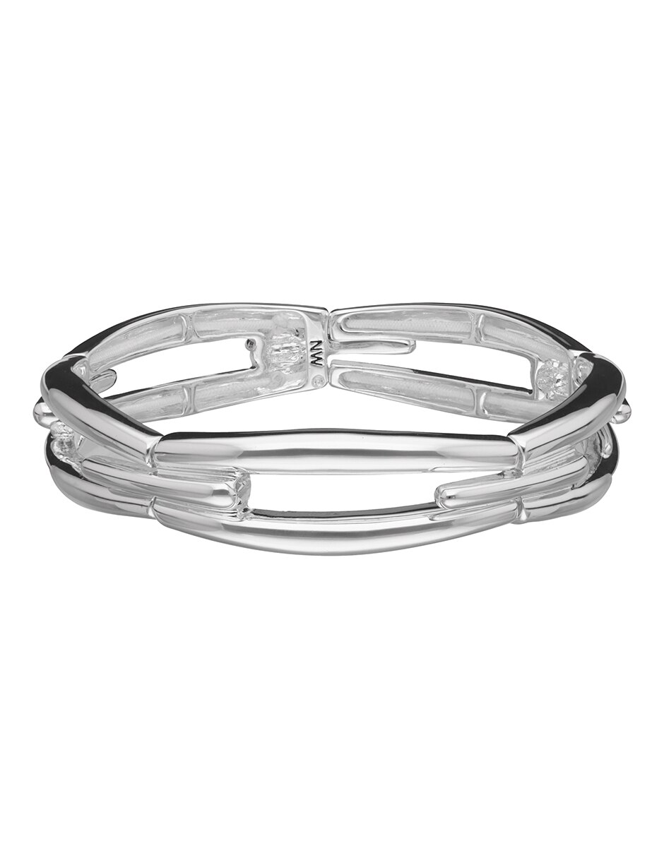 Pulsera Silver Navette acabado pulido 4
