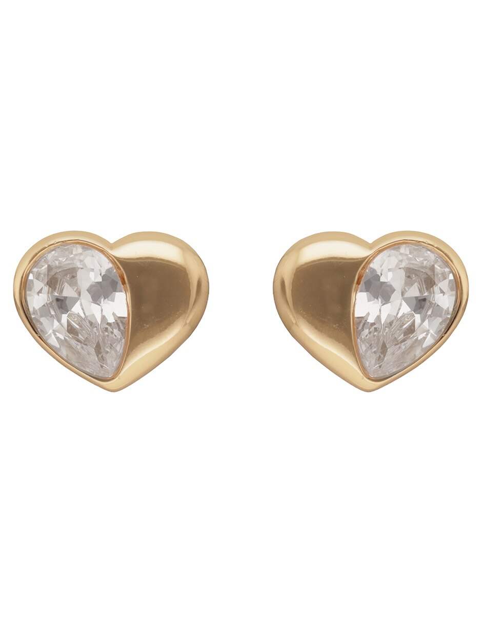 Aretes cortos social cz con acabado brillante zirconia cúbica 3