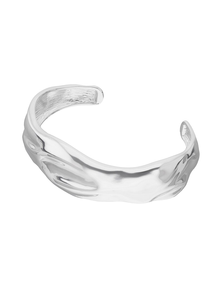 Pulsera silver molten metal 3