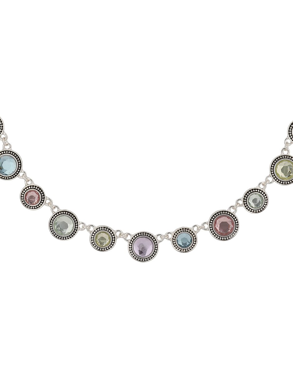 Collar rainbow color declaration de aleación metálica 2