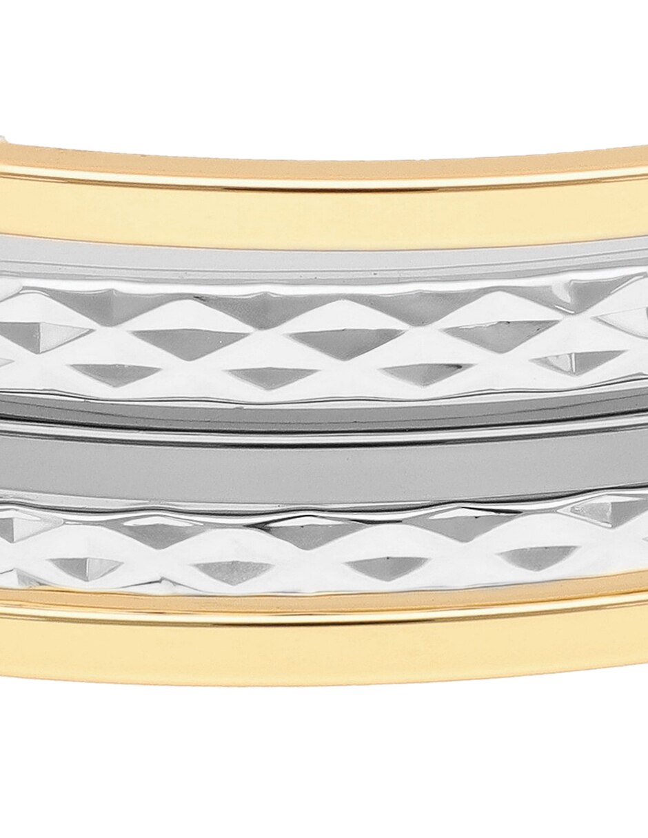Pulsera de Tritone Rings And Bars acabado brillante 3
