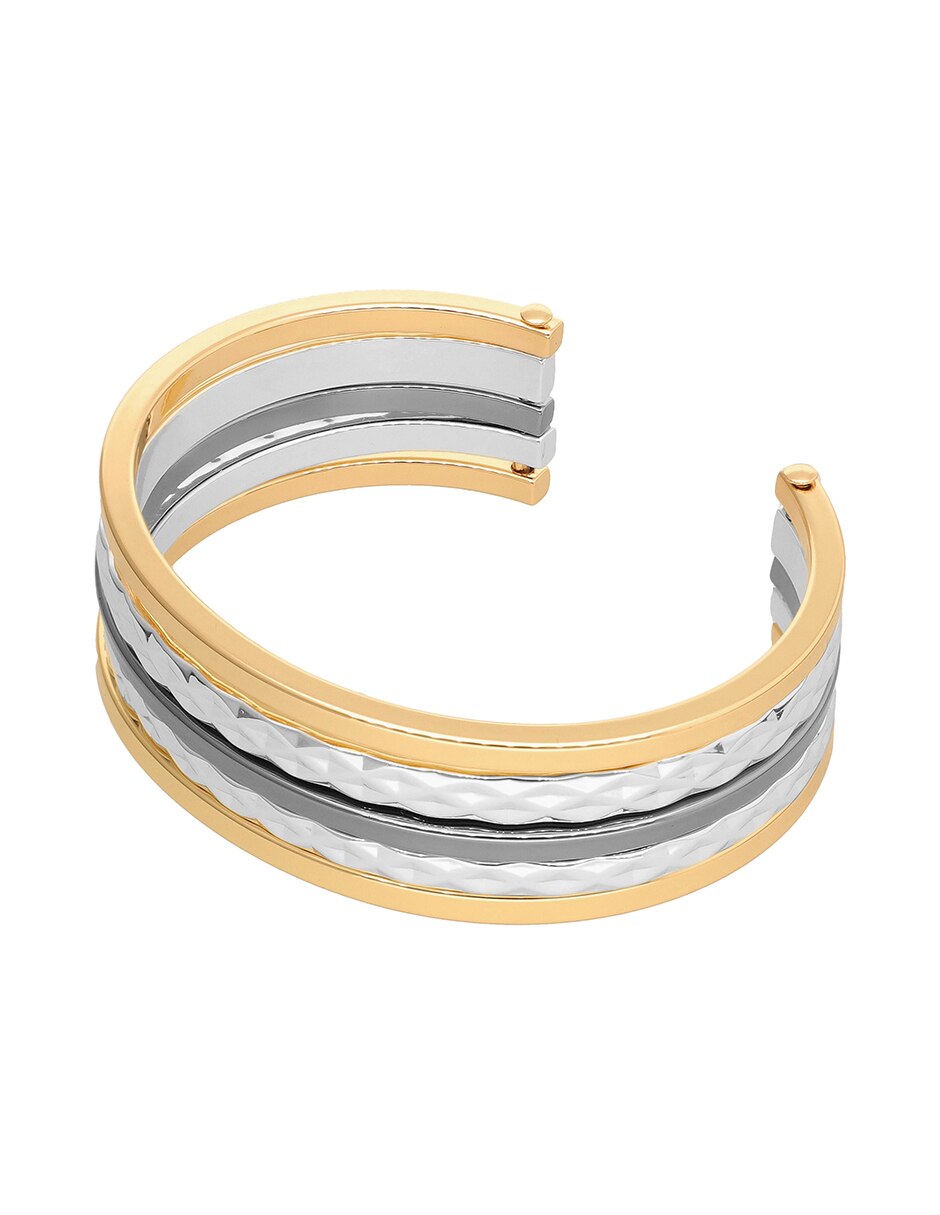 Pulsera de Tritone Rings And Bars acabado brillante 4