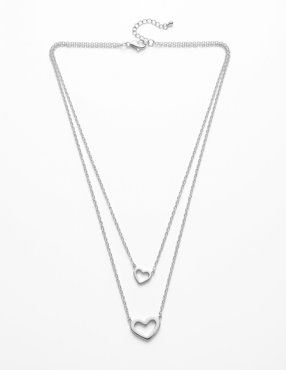 Collar de corazón de plata P 925 1